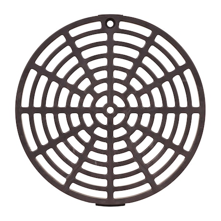 Sioux Chief 6.12 in. Gray PVC Round Drain Grate 4792776